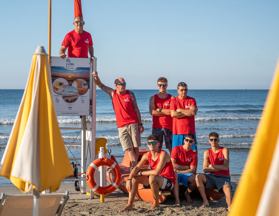 The staff of Bagni Europa - S. Ambrogio di Andora