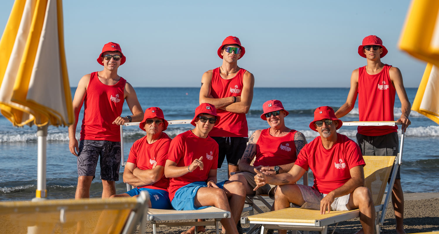 Foto dello staff dei Bagni Europa - S. Ambrogio di Andora